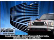For 2001 2004 Toyota Tacoma Stainless Steel Black Billet Grille Combo T87772J