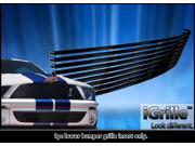Fits 07 09 Ford Shelby GT 500 Bumper Stainless Steel Black Billet Grille N19 J76666F