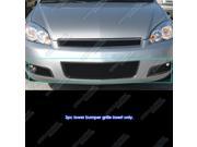 Fits 2006 2013 Chevy Impala With Fog Light Stainless Black Bumper Mesh Grille C75744H