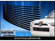For 2014 2015 Toyota 4Runner Regular Model Black Bumper Stainless Billet Grille T65978J