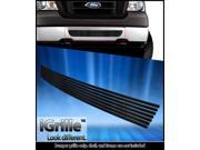 Fits 2006 2008 Ford F 150 Stainless Steel Black Bumper Billet Grille Grill Insert F65352J