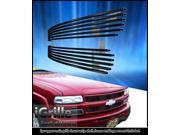 Fits 1999 2002 Chevy Silverado 1500 06 Tahoe Stainless T304 Black Billet Grille Grill N19 J86058C