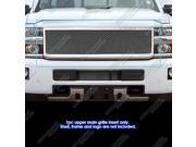 Fits 2015 2016 Chevy 2500HD 3500HD Stainless Steel Chrome Mesh Rivet Grille CL6333S
