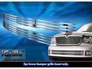 For 05 06 Lincoln Navigator Bumper Stainless Steel Billet Grille Insert L85018C