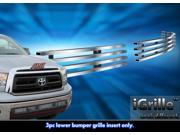 For 2010 2013 Toyota Tundra Bumper Stainless Steel Billet Grille Grill Insert T66719C
