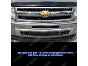 Fits 2007 2013 Chevy Silverado 1500 Black Rivet Mesh Grille Bolt On Combo Pack CL7862H