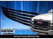 For 03 06 GMC Sierra 1500 2500HD 3500 Stainless Black Bumper Billet Grille N19 J37458G