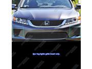 Fits 2013 2015 Honda Accord Fog Light Cover Black Billet Grille Insert H65915H