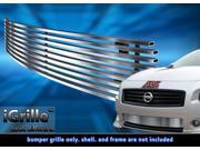 For 2009 2014 Nissan Maxima Bumper Stainless Steel Billet Grille Insert N19 C52258N