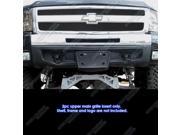 Fits 2007 2013 Chevy Silverado 1500 Stainless Steel Black X Mesh Grille Inserts