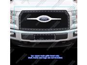 Fits 2005 2007 Ford Excursion F250 Logo Show Stainless Black Mesh Rivet Grille FL5192H