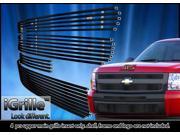 Fits 2007 2013 Chevy Silverado 1500 Stainless Steel Black Billet Grille Combo C61133J