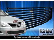For 09 11 2011 Genesis Sedan Black Bumper Stainless Steel Billet Grille Y66688J