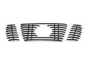 Fits 2008 2015 Nissan Titan Black Tubular Grille Insert with Logo Show NT6506H