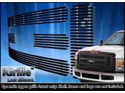 For 2008 2010 Ford F 250 F 350 SD Stainless Steel Black Billet Grille N19 J72356F