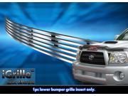 Fits 2005 2011 Toyota Tacoma Stainless Steel Bumper Billet Grille T85461C