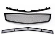 Fits 2006 2011 Cadillac DTS Black Stainless Steel Mesh Grille Grill Insert Combo A71072H