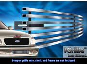 Fits 97 98 Ford F 150 4WD Expedition Bumper Stainless Steel Billet Grille F85038C