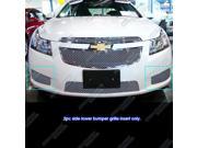 Fits 2011 2014 Chevy Cruze Fog Light Stainless Steel X Mesh Blitz Grille Grill CY6842S