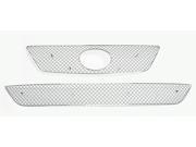 06 08 Lexus IS250 IS350 Stainless Steel Micro Frame Chrome X Mesh Grille Grill Combo