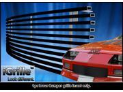 For 1988 1992 Chevy Camaro Bumper Black Stainless Steel Billet Grille C85241J
