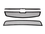Fits 2011 2014 Chevy Cruze Black Stainless Steel Mesh Grille Grill Insert Combo C71083H