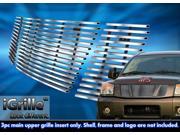 For 08 14 2012 2011 Nissan Titan Stainless Steel Billet Grille Insert N66520C