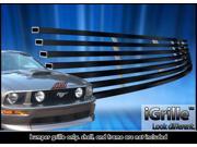 Fits 05 09 Ford Mustang GT V8 Bumper Black Stainless Steel Billet Grille F66014J