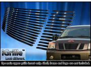For 2008 2014 Nissan Titan Black Stainless Steel Billet Grille Grill Insert N66520J
