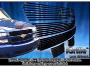 Fits 03 05 Chevy Silverado 1500 SS Stainless Steel Black Billet Grille Combo C67886J