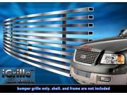 Fits 03 06 Ford Expedition Bumper Stainless Steel Billet Grille Insert F85373C