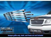 For 99 03 Ford F 150 4WD Expedition Bumper Stainless Steel Billet Grille N19 C58058F