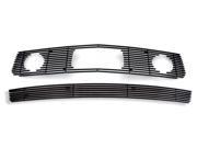 Fits 2005 2009 Ford Mustang V6 Pony Package Black Billet Grille Grill Combo F61219H