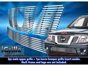 304 Stainless Billet Grille Grill Combo Fits 05 07 Nissan Pathfinder 05 08 Frontier N67966C