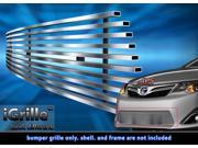 Fits 2012 2014 Toyota Camry Stainless Steel Bumper Billet Grille Insert T66931C