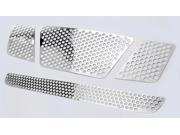 05 07 Nissan Pathfinder 05 08 Frontier Stainless Steel Punch Grille Grill Combo