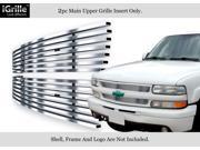 Stainless Steel 304 Billet Grille Grill Custome Fits 99 02 Silverado 1500 00 06 Suburban Tahoe