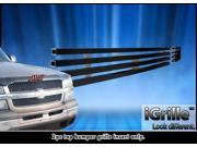 Stainless Steel 304 Black Billet Grille Grill Custome Fits 03 06 Chevy Silverado 1500 2500 Air Dam