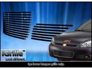 Fits 2006 2013 Chevy Impala Bumper Foglight Show Black Stainless Billet Grille C65744J