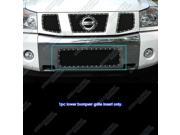 Fits 2004-2007 Nissan Armada/Titan Stainless Black Bumper Mesh Rivet Grille #NL5413H Fits 2004-2007 Nissan Armada/Titan Stainless Black Bumper Mesh Rivet Grille #NL5413H