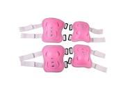 Kid s Roller Blading Wrist Elbow Knee Pads Blades Guard Children Skating Biking Red White Wrist Elbow Knee Pad Mat Protector 3 Pairs