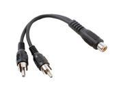 RCA AH201R Y Adapter Female to 2 Males