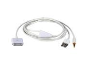 Hi Fi Stereo Audio Charge Sync Cable for iPad iPod iPhone