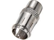 Nickel Plated F Connector Quick Disconnect Adapter 25 Pack