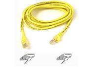 6ft Cat6 Snagless Patch Cable Utp Yellow Pvc Jacket 23awg 50 Micron Gold Pl A3L980 06 YLW S