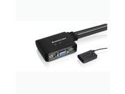 IOGEAR KVM GCS22U 2Port USB KVM Switch with Cables and Remote Retail