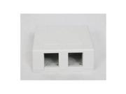 SURFACE MOUNT BOX 2 PORT 25PK WH ICC IC107BC2WH
