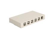 IC107SB6WH 6Pt Surface Box White ICC SURFACE6WH