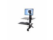 Ergotron Workfit s Single Ld with Worksurface Stand 33 350 200