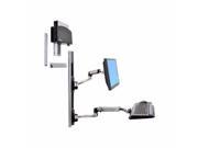 Ergotron Lx Wall Mount System with Small Cpu Holder Mounting Kit 45 253 026